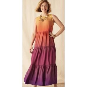 Matilda Jane Womens Enchanted Garden Waikiki Ombre Maxi Dress Size Medium New